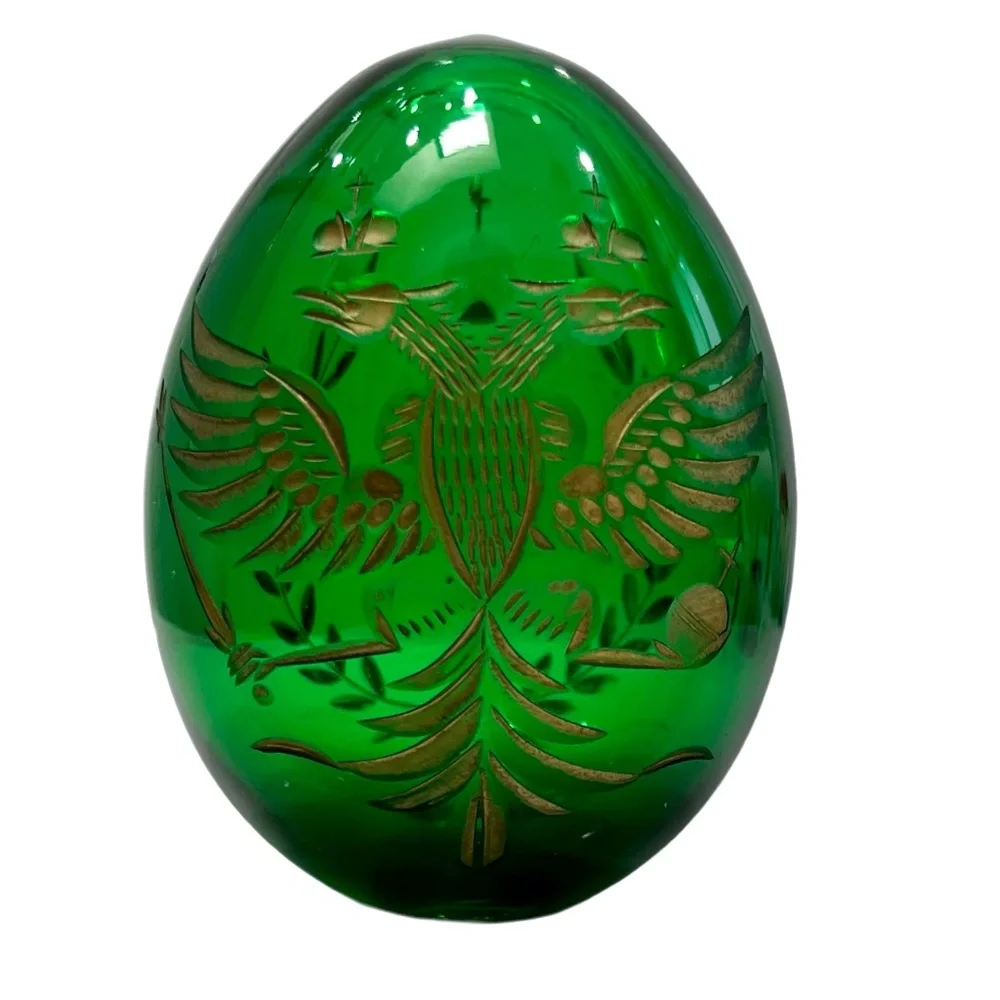 Vintage green crystal